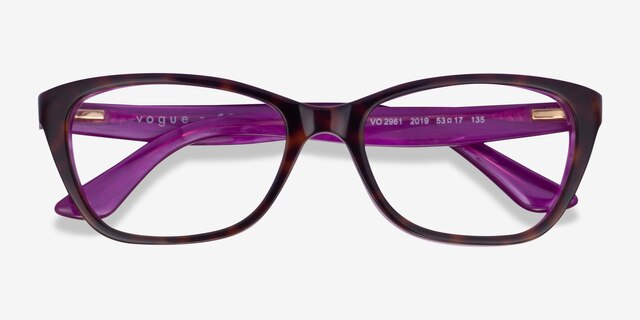 Vogue Eyewear VO2961 Dark Tortoise AcetateEyeglass Frames from EyeBuyDirect, Closed View