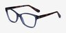 Vogue Eyewear VO2998 Transparent Blue PlasticEyeglass Frames from EyeBuyDirect, Angle View