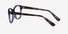 Vogue Eyewear VO2998 Transparent Blue PlasticEyeglass Frames from EyeBuyDirect, Side View