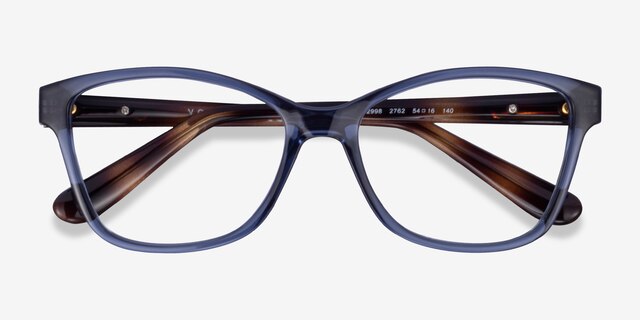 Vogue Eyewear VO2998 Transparent Blue PlasticEyeglass Frames from EyeBuyDirect, Closed View