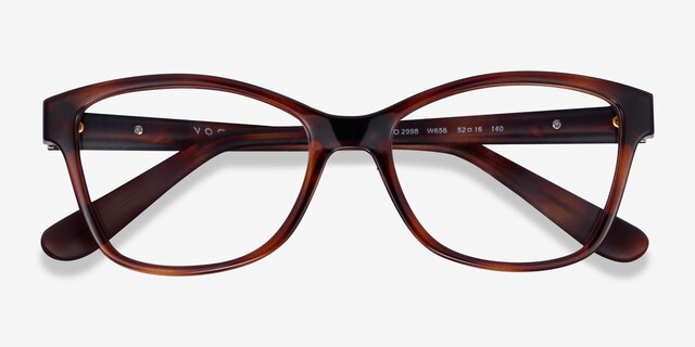 Vogue Eyewear VO2998 Dark Havana PlasticEyeglass Frames from EyeBuyDirect, Closed View
