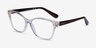 Vogue Eyewear VO2998 Transparent PlasticEyeglass Frames from EyeBuyDirect, Angle View
