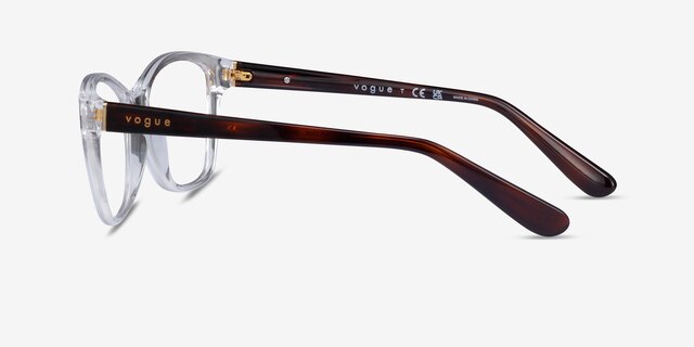 Vogue Eyewear VO2998 Transparent PlasticEyeglass Frames from EyeBuyDirect, Side View