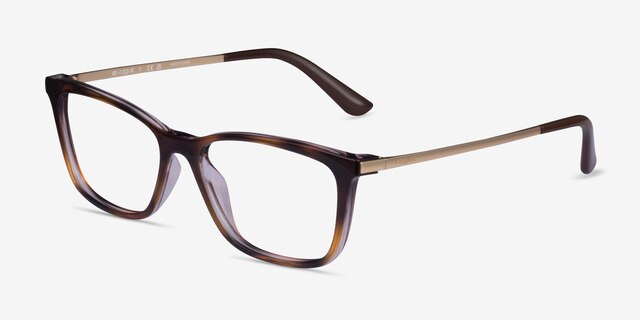 Vogue Eyewear VO5224 Tortoise PlasticEyeglass Frames from EyeBuyDirect, Angle View