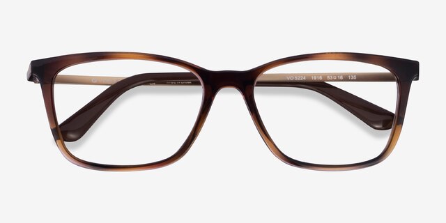 Vogue Eyewear VO5224 Tortoise PlasticEyeglass Frames from EyeBuyDirect, Closed View