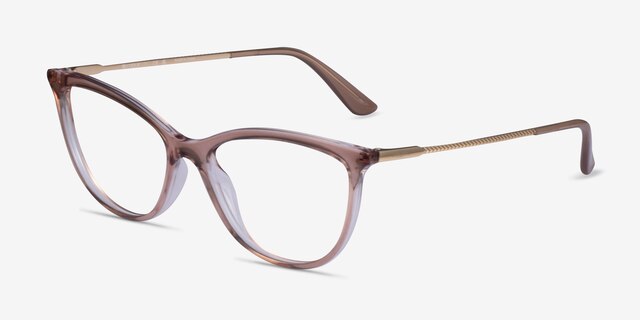 Vogue Eyewear VO5239 Brown PlasticEyeglass Frames from EyeBuyDirect, Angle View
