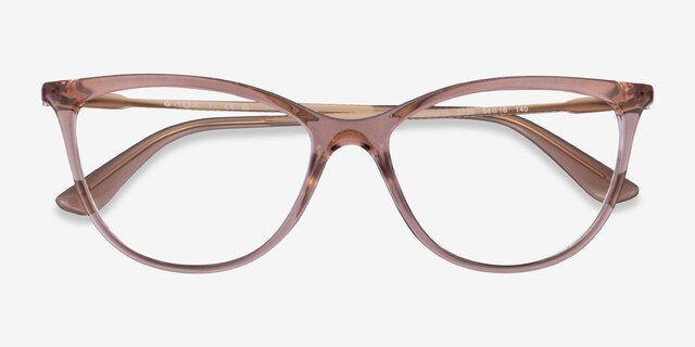 Vogue Eyewear VO5239 Brown PlasticEyeglass Frames from EyeBuyDirect, Closed View