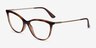 Vogue Eyewear VO5239 Dark Havana PlasticEyeglass Frames from EyeBuyDirect, Angle View
