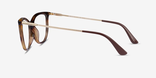 Vogue Eyewear VO5239 Dark Havana PlasticEyeglass Frames from EyeBuyDirect, Side View