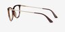 Vogue Eyewear VO5239 Dark Havana PlasticEyeglass Frames from EyeBuyDirect, Side View