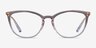 Vogue Eyewear VO5276 Gradient Brown PlasticEyeglass Frames from EyeBuyDirect, Front View