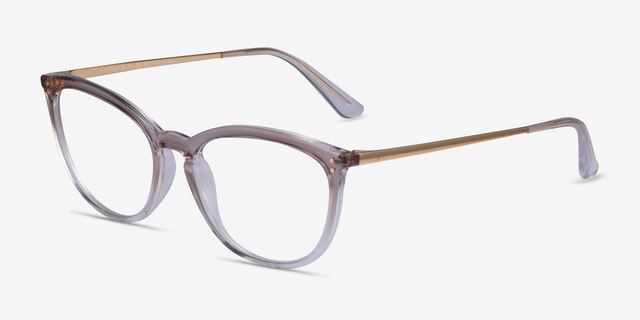 Vogue Eyewear VO5276 Gradient Brown PlasticEyeglass Frames from EyeBuyDirect, Angle View