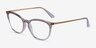 Vogue Eyewear VO5276 Gradient Brown PlasticEyeglass Frames from EyeBuyDirect, Angle View