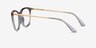 Vogue Eyewear VO5276 Gradient Brown PlasticEyeglass Frames from EyeBuyDirect, Side View