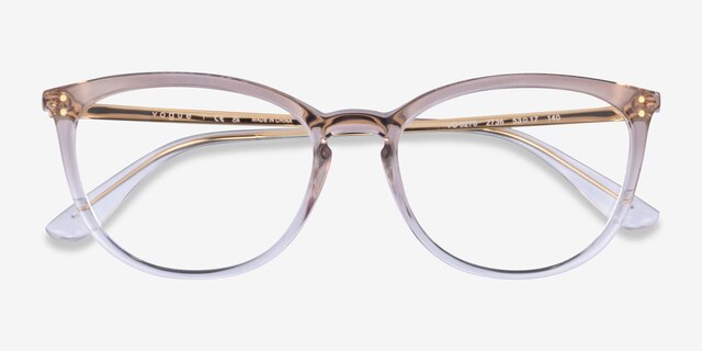 Vogue Eyewear VO5276 Gradient Brown PlasticEyeglass Frames from EyeBuyDirect, Closed View
