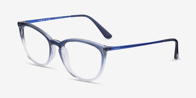 Vogue Eyewear VO5276 Gradient Blue PlasticEyeglass Frames from EyeBuyDirect, Angle View