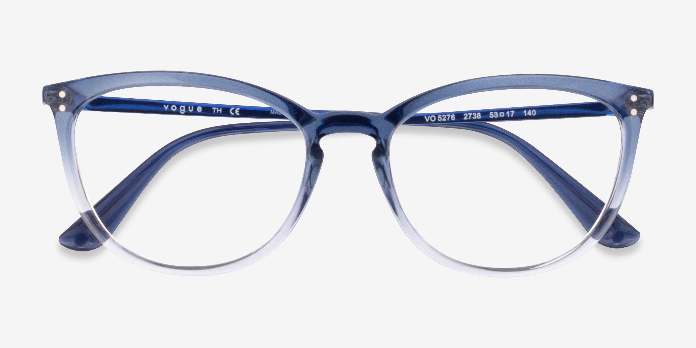Vogue Eyewear VO5276 - Cat Eye Gradient Blue Frame Glasses For Women ...