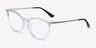 Vogue Eyewear VO5276 Transparent PlasticEyeglass Frames from EyeBuyDirect, Angle View
