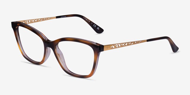 Vogue Eyewear VO5285 Tortoise PlasticEyeglass Frames from EyeBuyDirect, Angle View