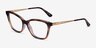 Vogue Eyewear VO5285 Tortoise PlasticEyeglass Frames from EyeBuyDirect, Angle View