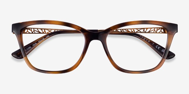 Vogue Eyewear VO5285 Tortoise PlasticEyeglass Frames from EyeBuyDirect, Closed View