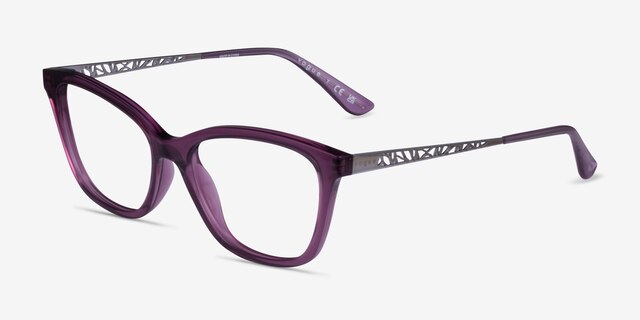 Vogue Eyewear VO5285 Transparent Purple PlasticEyeglass Frames from EyeBuyDirect, Angle View