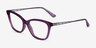 Vogue Eyewear VO5285 Transparent Purple PlasticEyeglass Frames from EyeBuyDirect, Angle View