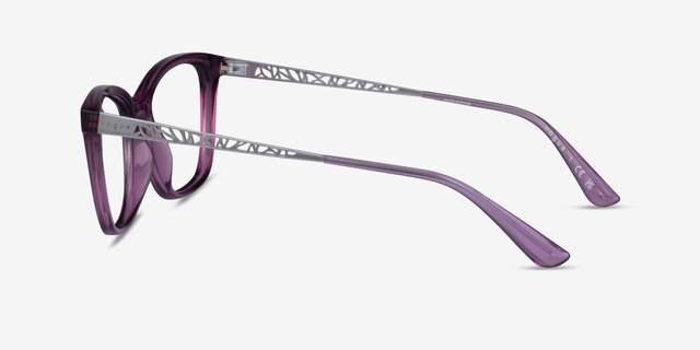 Vogue Eyewear VO5285 Transparent Purple PlasticEyeglass Frames from EyeBuyDirect, Side View