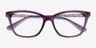 Vogue Eyewear VO5285 Transparent Purple PlasticEyeglass Frames from EyeBuyDirect, Closed View