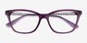 Vogue Eyewear VO5285 Transparent Purple PlasticEyeglass Frames from EyeBuyDirect, Closed View