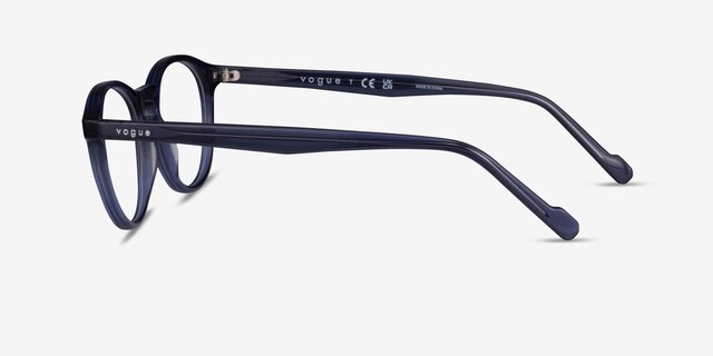 Vogue Eyewear VO5326 Transparent Blue AcetateEyeglass Frames from EyeBuyDirect, Side View