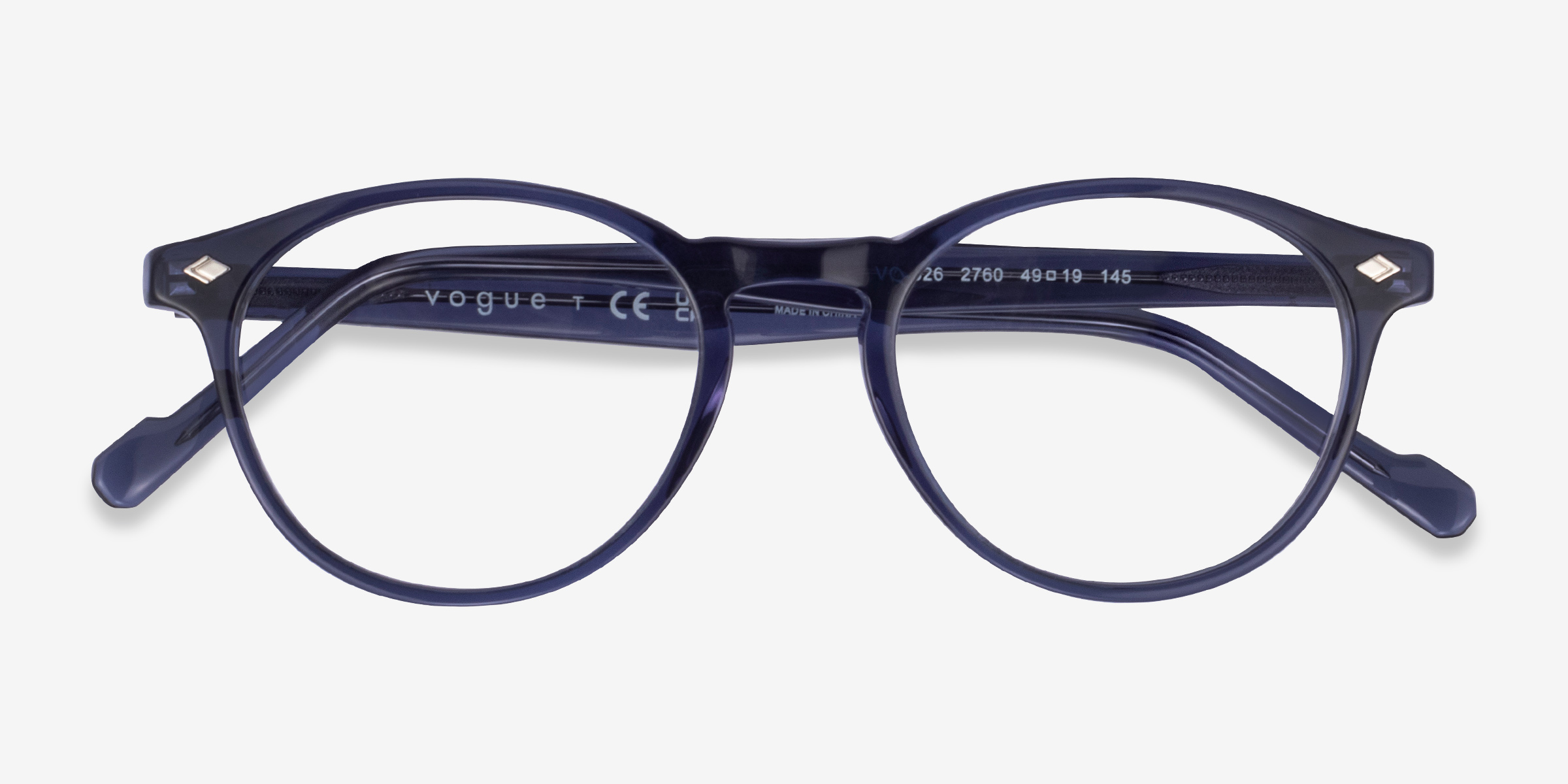 Vogue Eyewear VO5326 Oval Transparent Blue Frame Eyeglasses