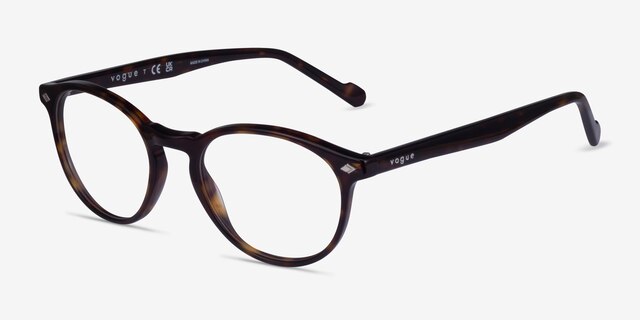 Vogue Eyewear VO5326 Dark Tortoise AcetateEyeglass Frames from EyeBuyDirect, Angle View