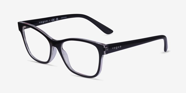 Vogue Eyewear VO5335 Black PlasticEyeglass Frames from EyeBuyDirect, Angle View