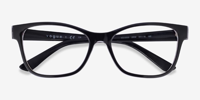 Vogue Eyewear VO5335 Black PlasticEyeglass Frames from EyeBuyDirect, Closed View
