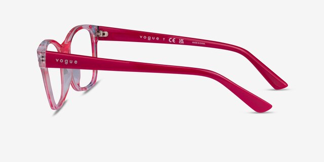 Vogue Eyewear VO5335 Pink PlasticEyeglass Frames from EyeBuyDirect, Side View