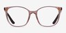 Vogue Eyewear VO5356 Transparent Beige PlasticEyeglass Frames from EyeBuyDirect, Front View