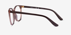 Vogue Eyewear VO5356 Transparent Beige Plastique Montures de lunettes de vue d'EyeBuyDirect, Vue de Côté