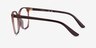 Vogue Eyewear VO5356 Transparent Beige PlasticEyeglass Frames from EyeBuyDirect, Side View