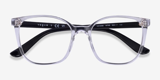 Vogue Eyewear VO5356 Transparent PlasticEyeglass Frames from EyeBuyDirect, Closed View