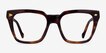 Vogue Eyewear VO5371 Striped Tortoise AcetateEyeglass Frames from EyeBuyDirect, Front View