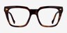 Vogue Eyewear VO5371 Striped Tortoise AcetateEyeglass Frames from EyeBuyDirect, Front View