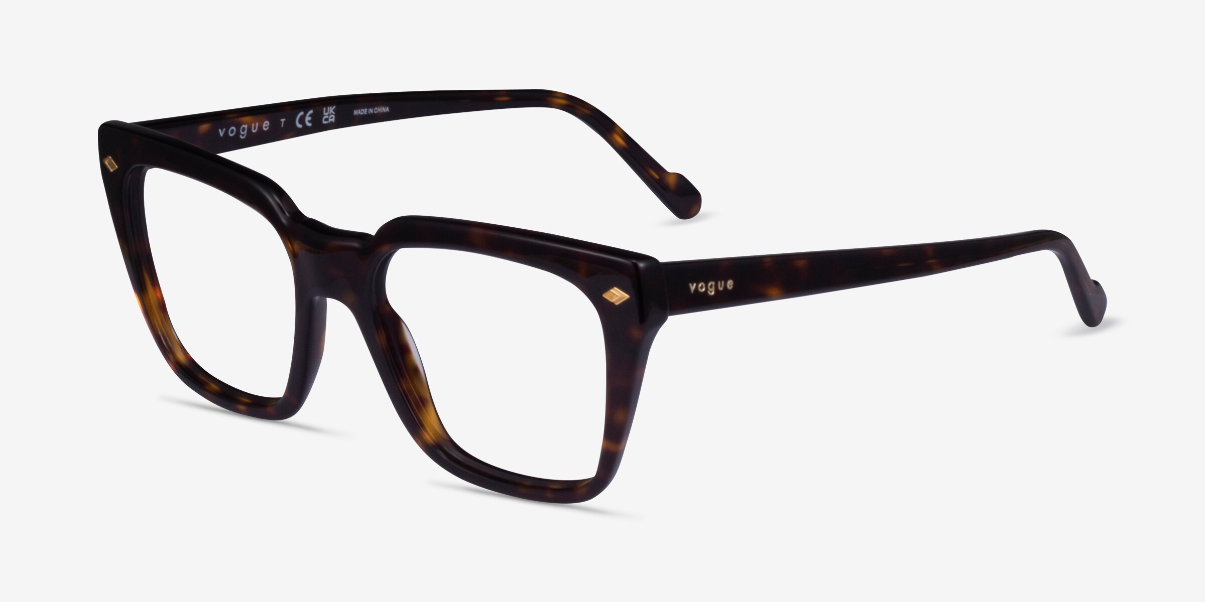 Vogue Eyewear VO5371 - Square Dark Tortoise Frame Eyeglasses  display picture 1