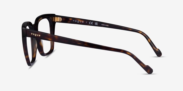 Vogue Eyewear VO5371 Dark Tortoise AcetateEyeglass Frames from EyeBuyDirect, Side View