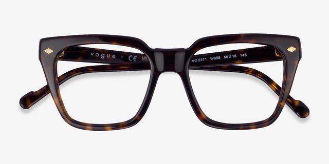 Vogue Eyewear VO5371 Dark Tortoise AcetateEyeglass Frames from EyeBuyDirect, Closed View