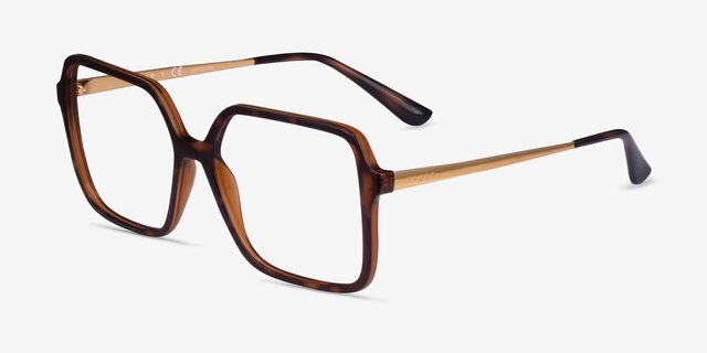 Vogue Eyewear VO5406 Tortoise PlasticEyeglass Frames from EyeBuyDirect, Angle View