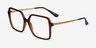 Vogue Eyewear VO5406 Tortoise PlasticEyeglass Frames from EyeBuyDirect, Angle View