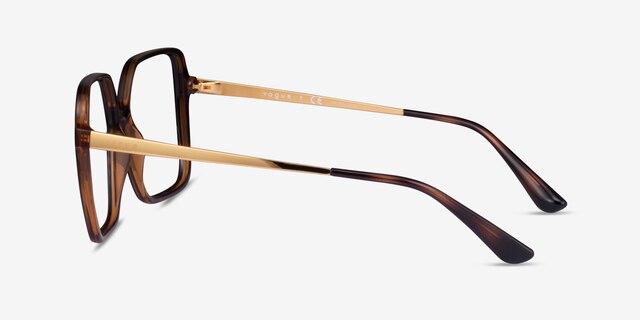 Vogue Eyewear VO5406 Tortoise PlasticEyeglass Frames from EyeBuyDirect, Side View