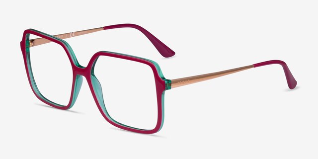 Vogue Eyewear VO5406 Red Green PlasticEyeglass Frames from EyeBuyDirect, Angle View