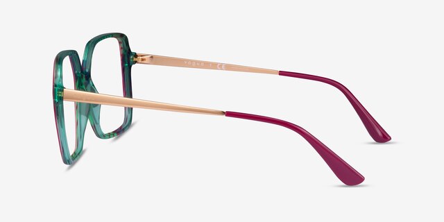 Vogue Eyewear VO5406 Red Green PlasticEyeglass Frames from EyeBuyDirect, Side View